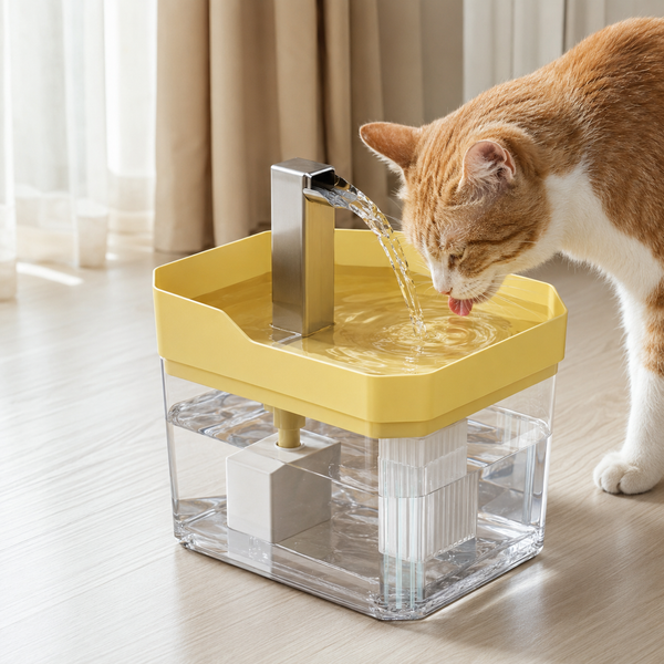 Cat Water Fountain - 1.5L Transparent with Auto Filter